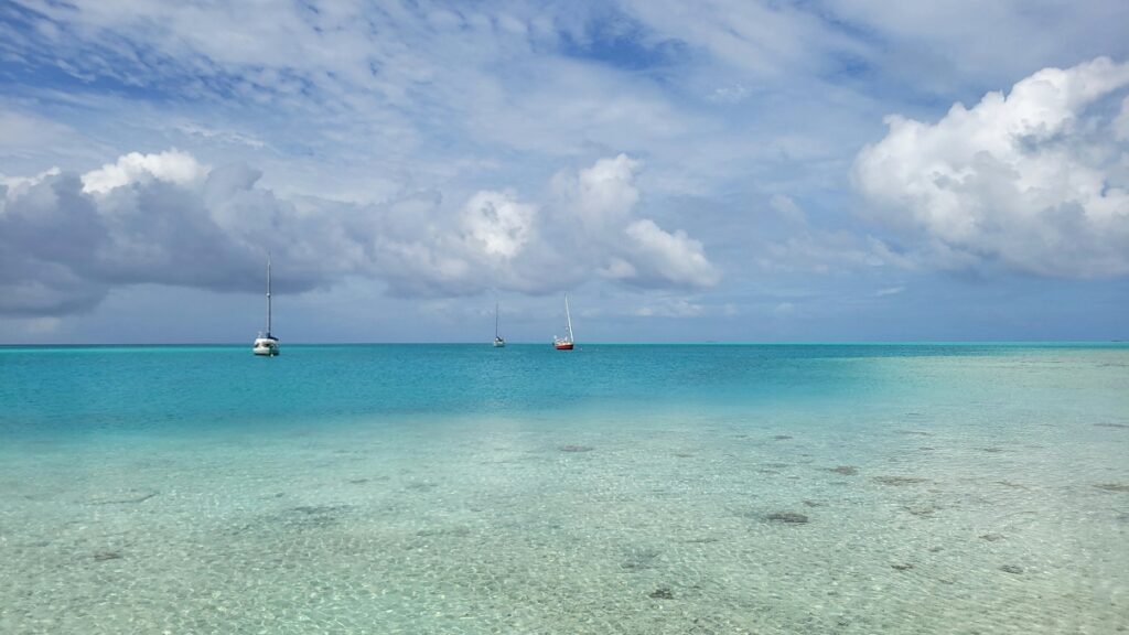 Cloudy skies in Toau