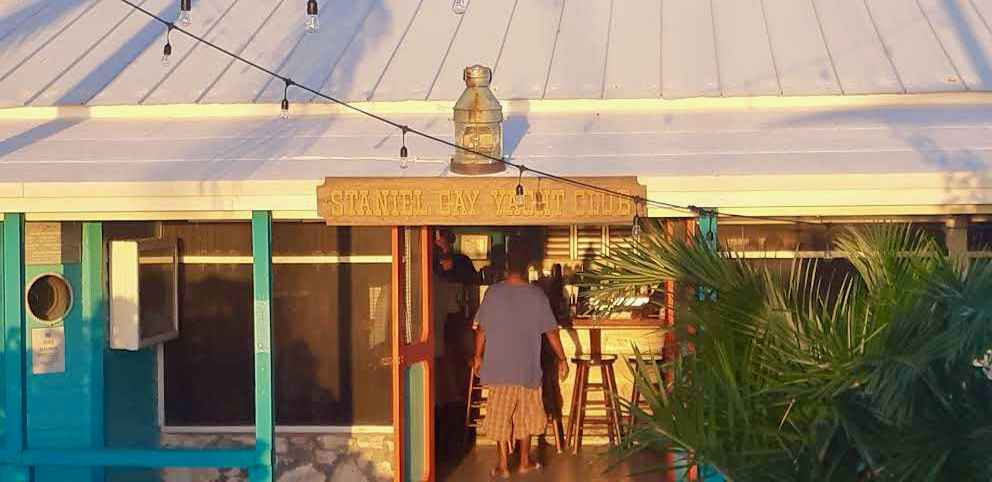 The entrance to Staniel Cay Yacht Club