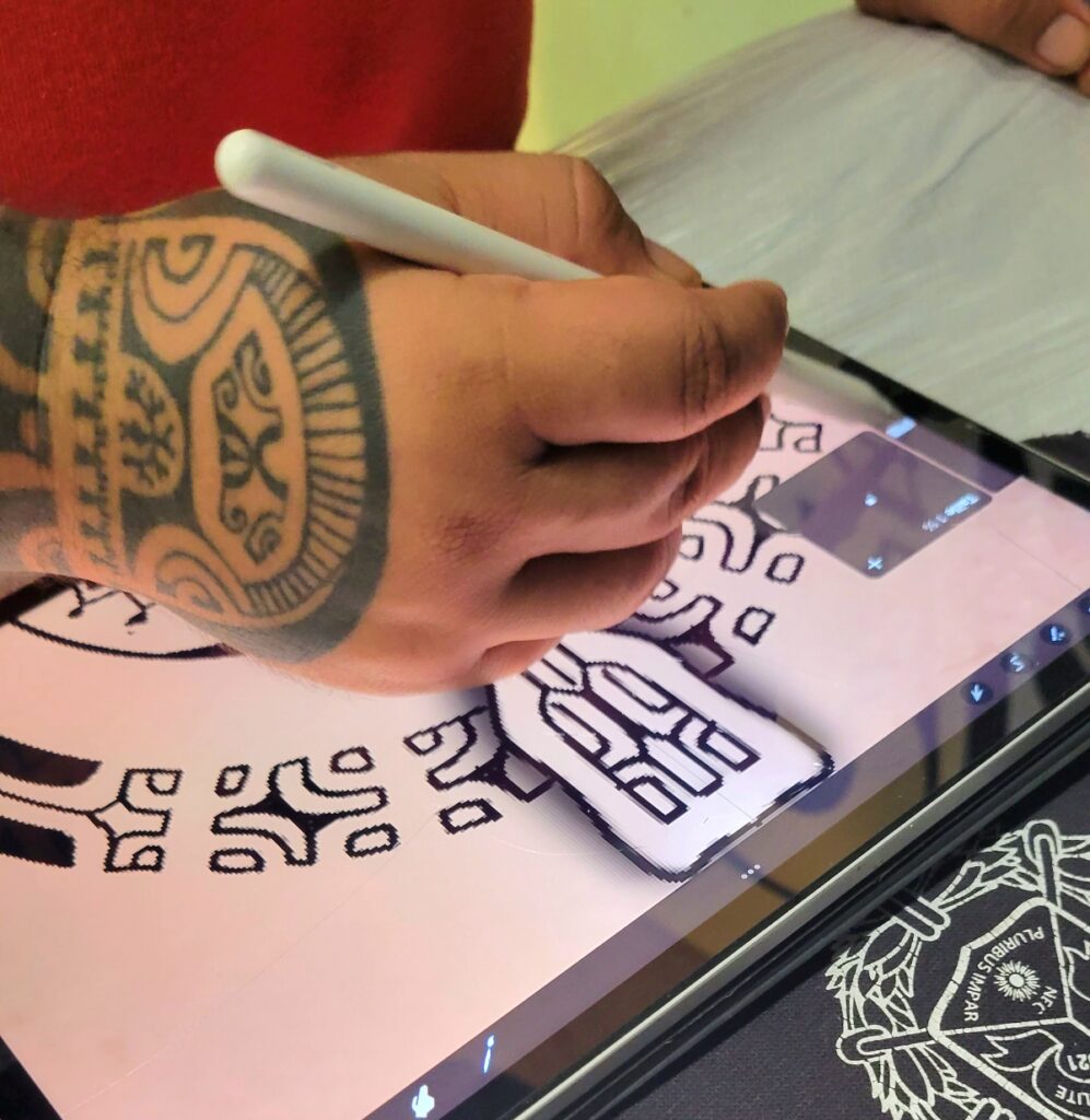 Designing a Marquesan tattoo