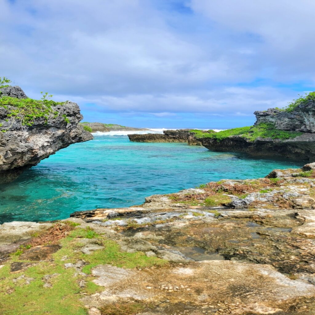 Swimming hole, Pacific blue