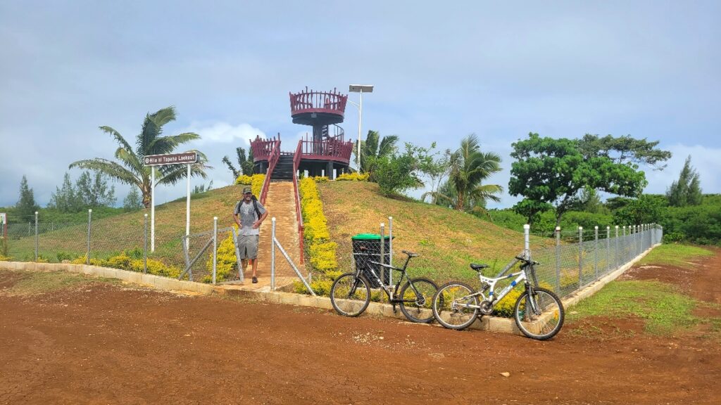 Bicycles at a viewpoint in Vavau Tonga