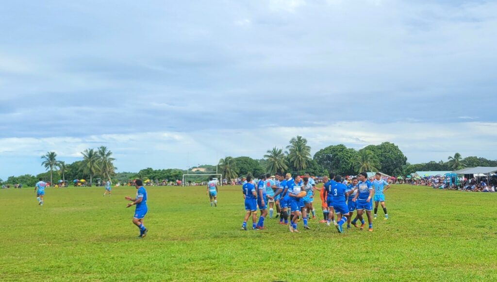 Rugby players in Vavau Tonga