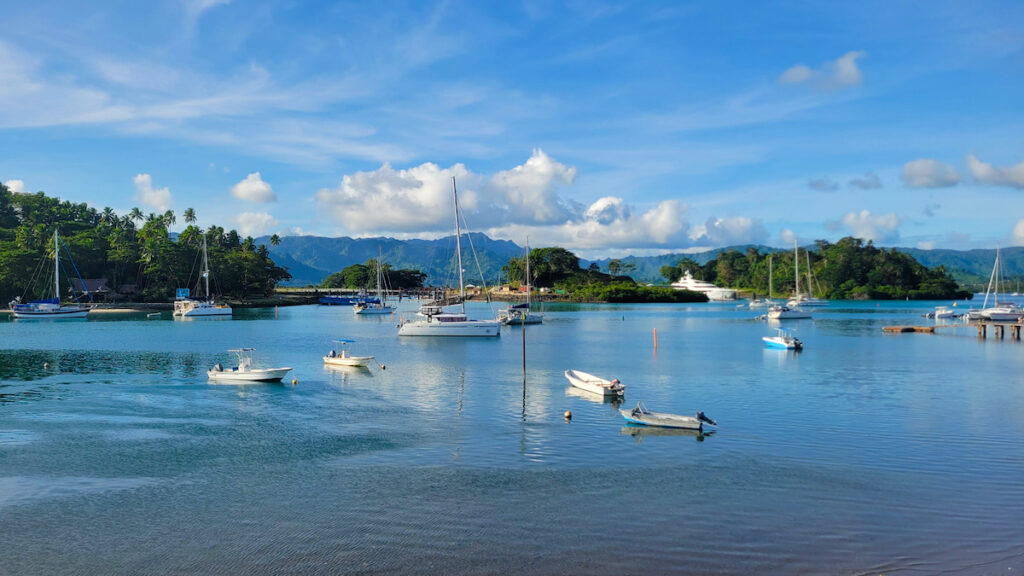 boats on calm water