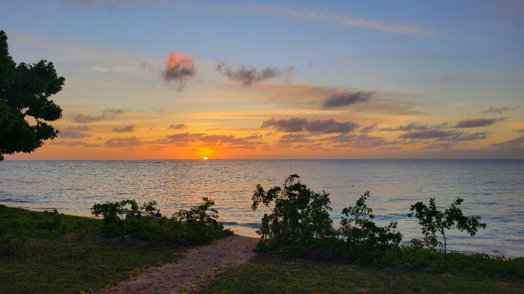 sunset in Haapai Tonga