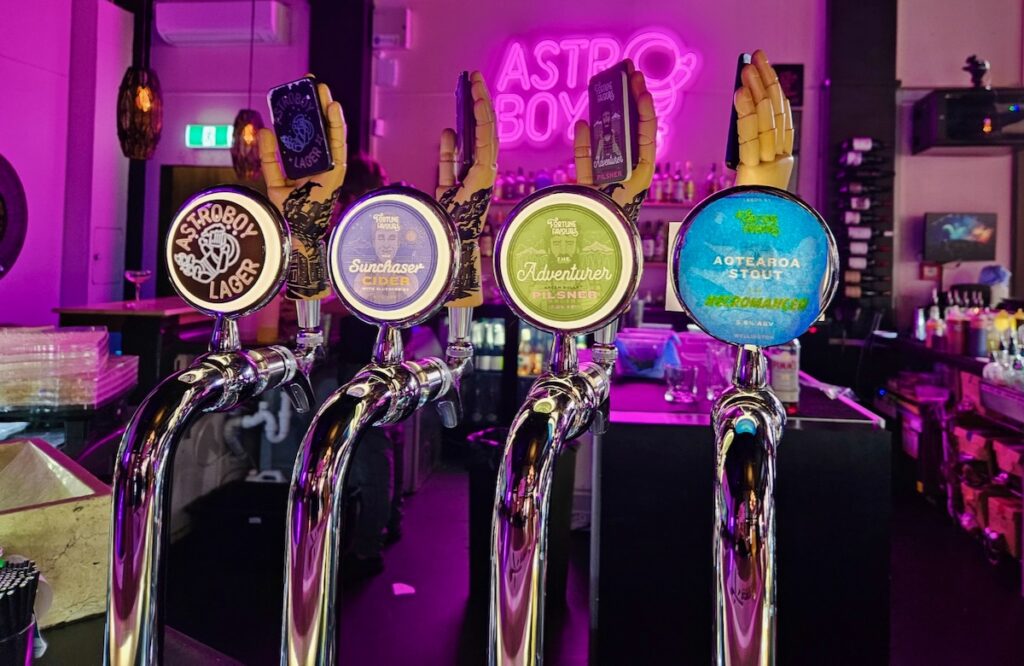 Beer taps at Astroboy Whangarei