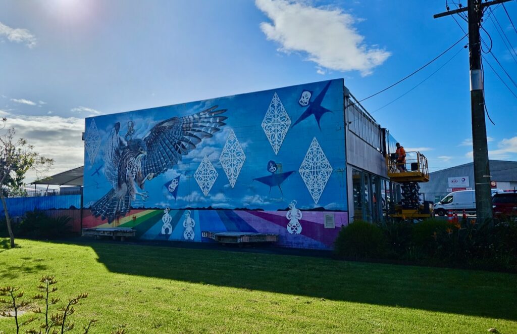 Art along the loop trail in Whangarei