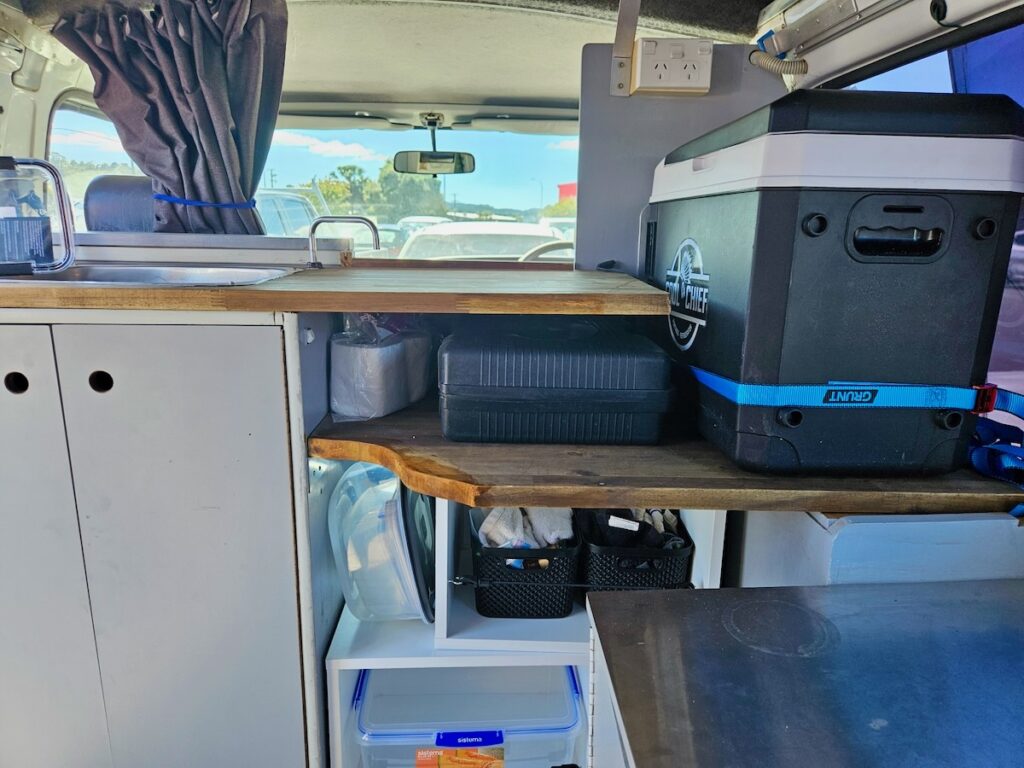 campervan kitchen area