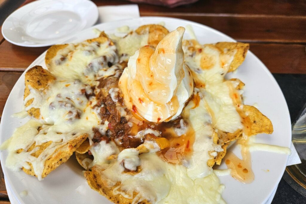 nachos at Frings, where to eat in Whangarei