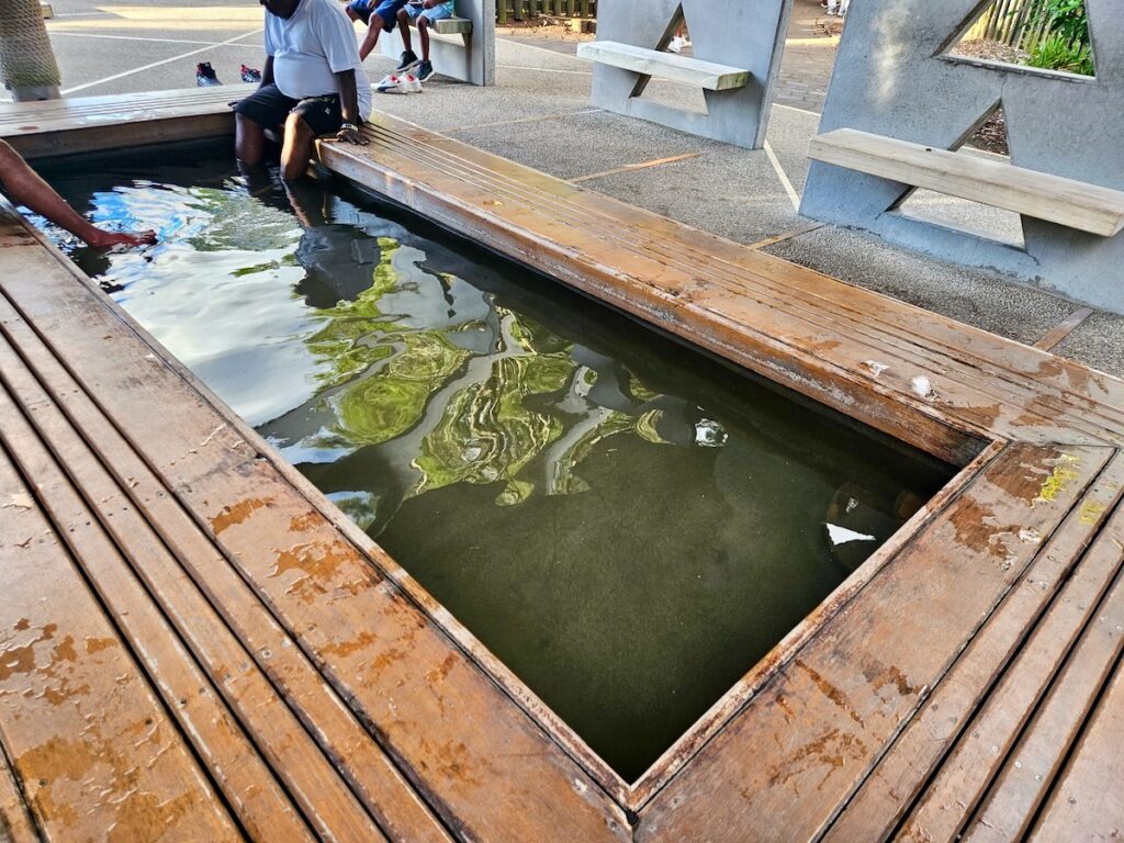 Hot foot bath in Kuirau Park