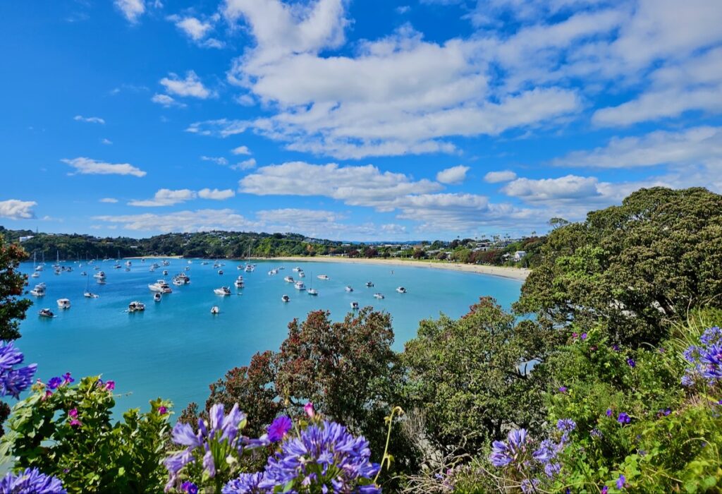 Oneroa anchorage Waiheke Island sailing around Auckland