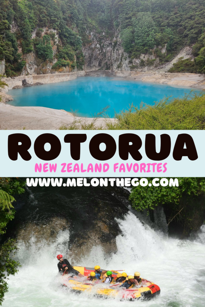 Best of Rotorua pin, attractions, rafting, pool