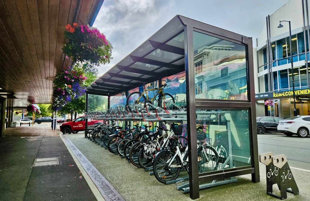 Bike parking in Nelson New Zealand