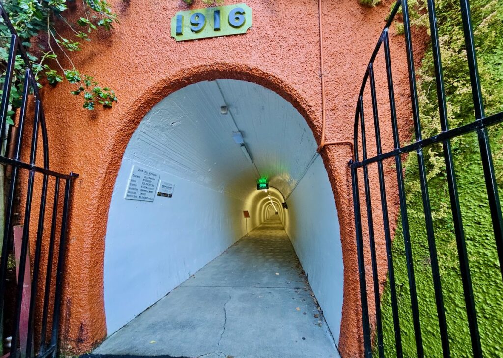 tunnel to elevator, Durie Elevator