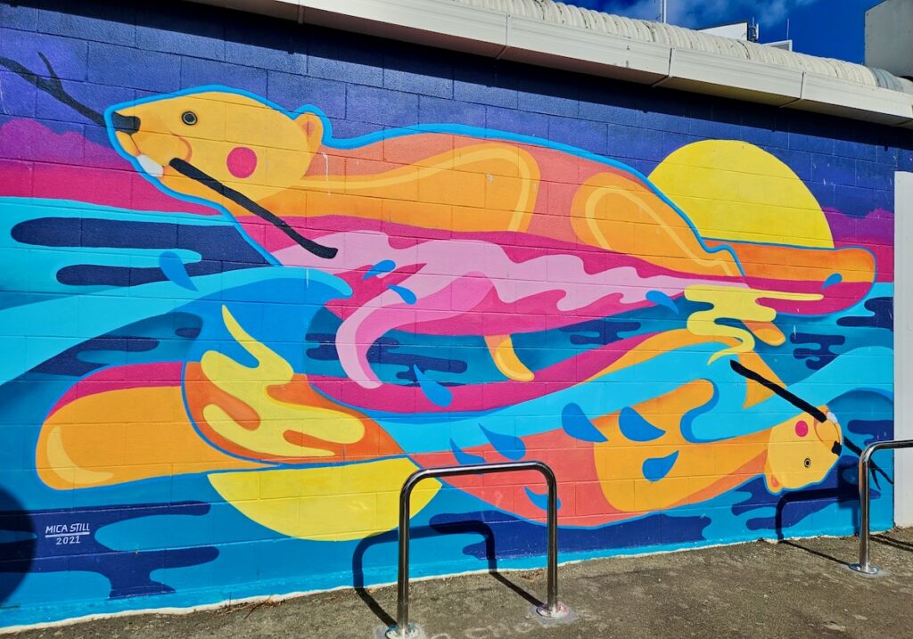 Beavers mural, Blenheim, New Zealand