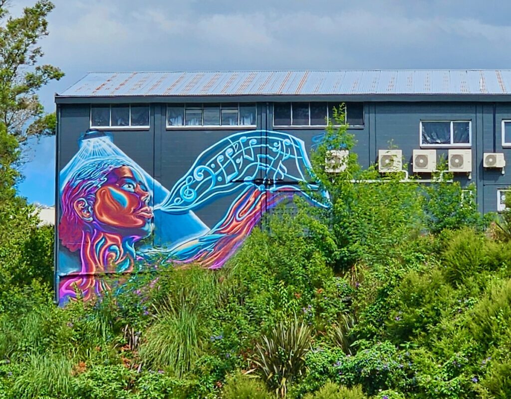 mural, Tauranga street art in New Zealand's North Island