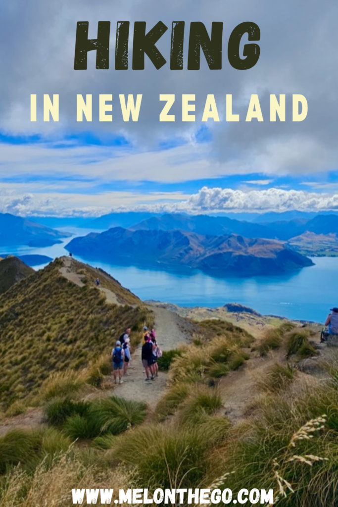 Hiking in New Zealand pin