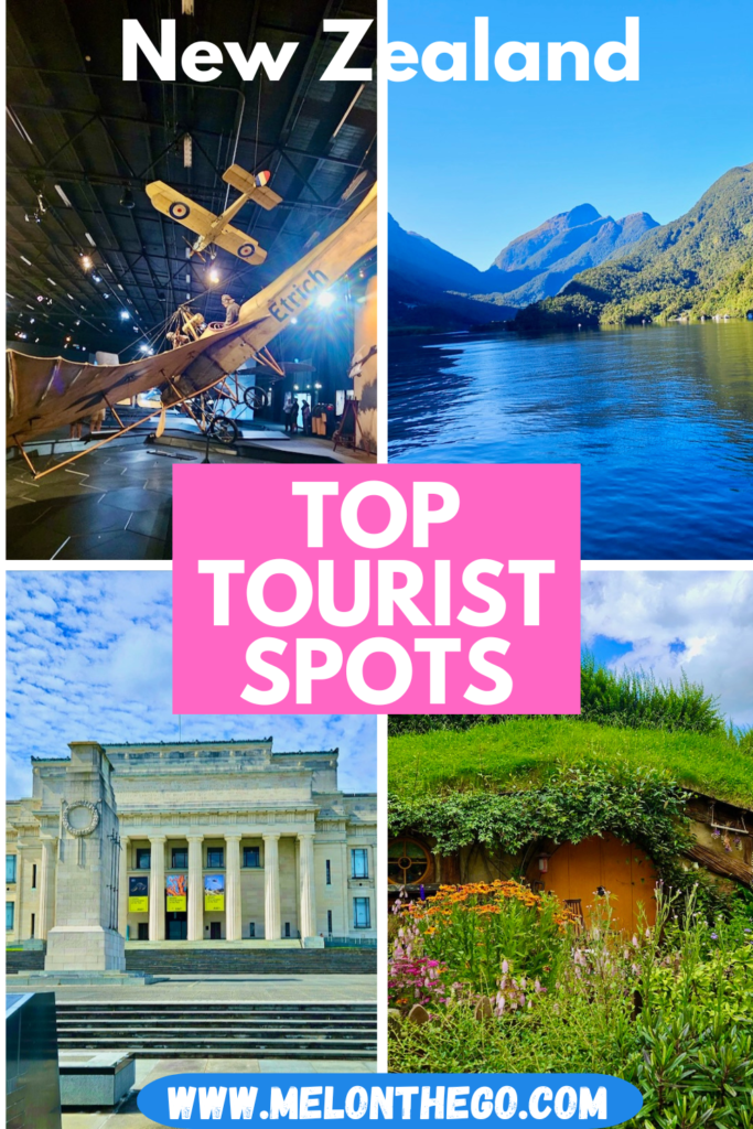 Pin New Zealand's Top Tourist Attractions