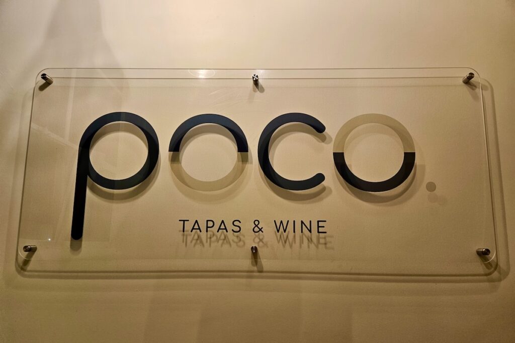 Poco Tapas sign, Rotorua