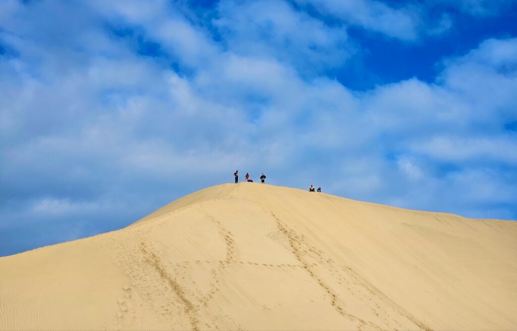 Giant sand dunes,sand boarding