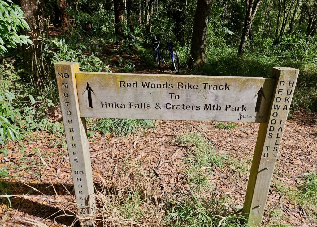 mountain bike park sign, Taupo