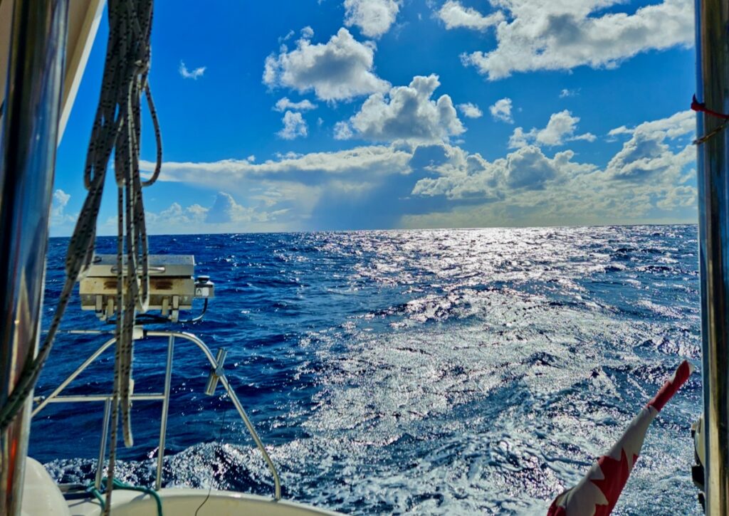 The sea from a sailboat