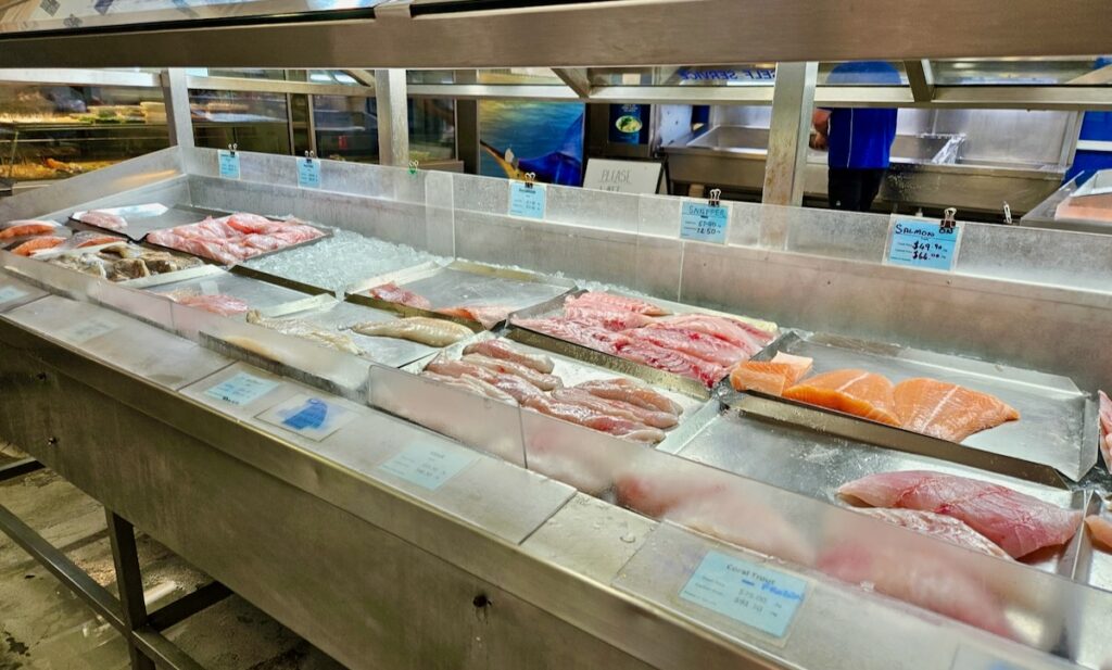 fresh fish, seafood market, Australia