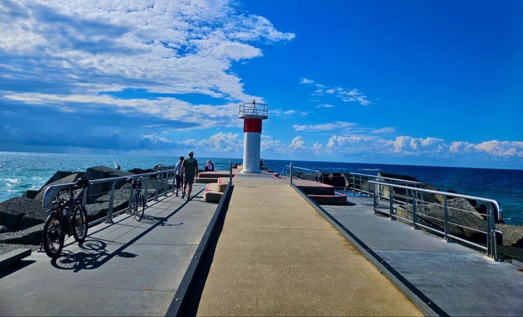 bike trail, lighthouse