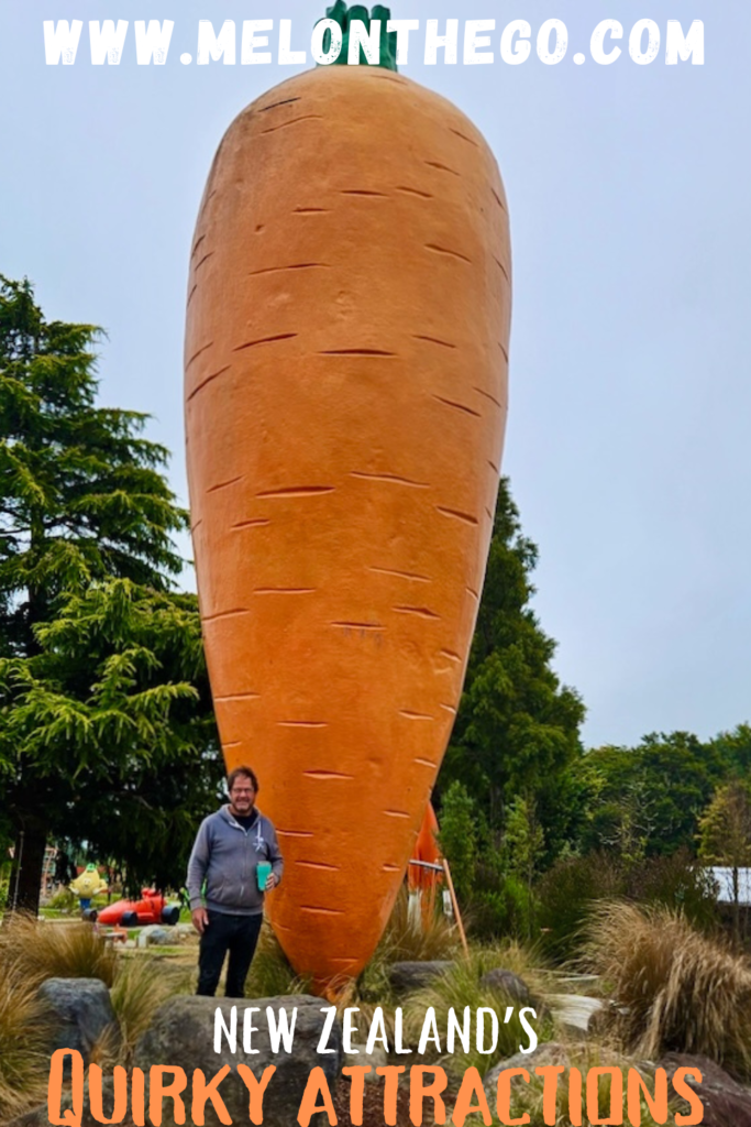 Giant carrot New Zealand quirky attractions pin