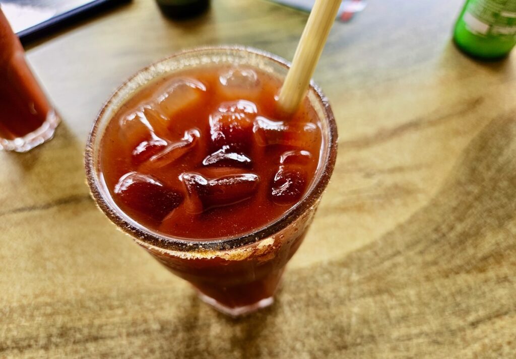 Bloody Caesar clamato drink