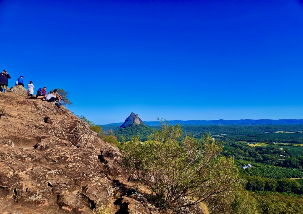 hikers, Glass House Mountains