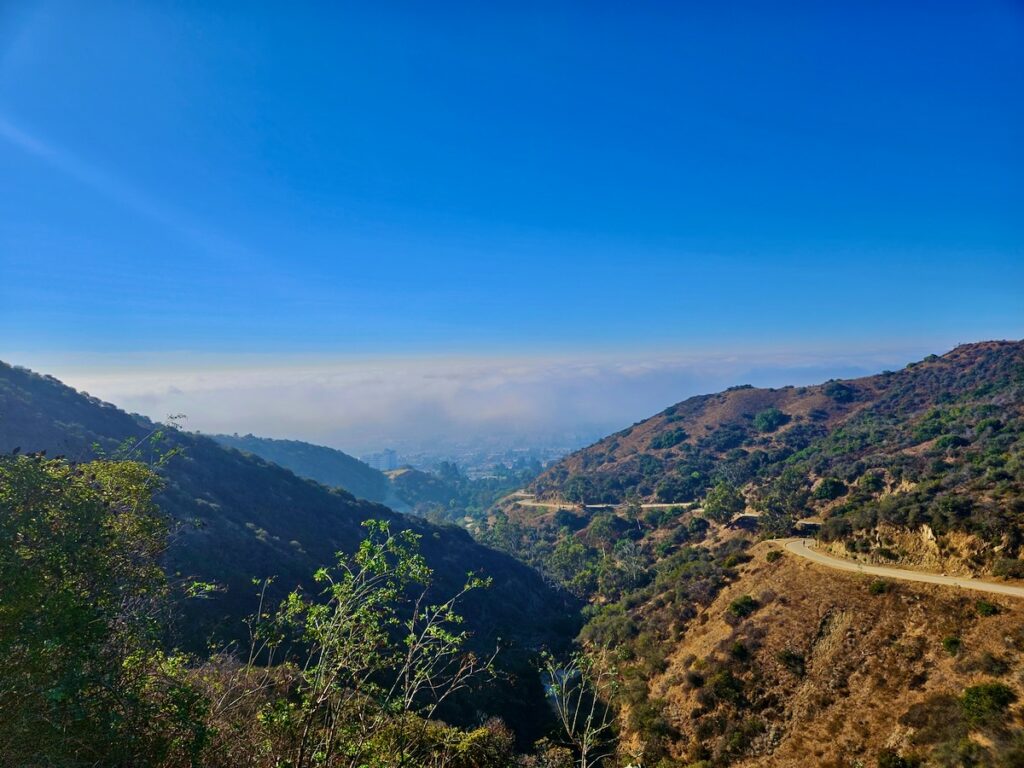 Hike view Los Angeles Runyon Canyon