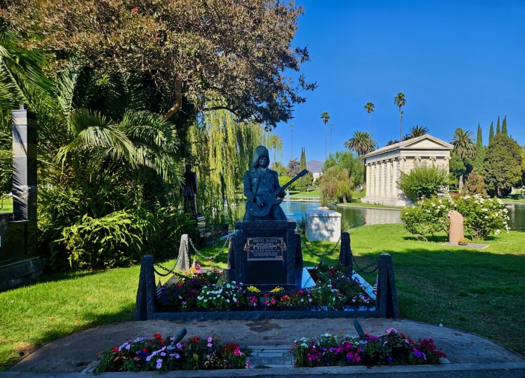 Johnny Ramone gravesite in Hollywood