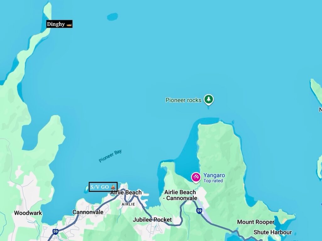 Map of Airlie anchorage, Queensland