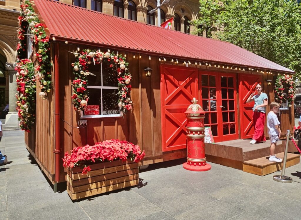 Santa's House in Martin Place