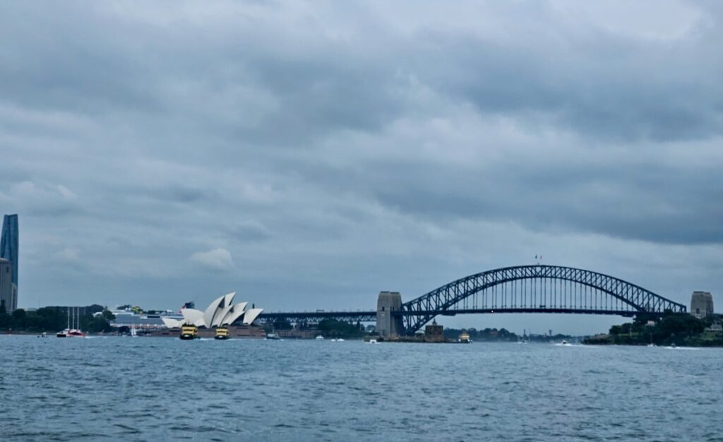 Sydney Harbor bridge and Opera House