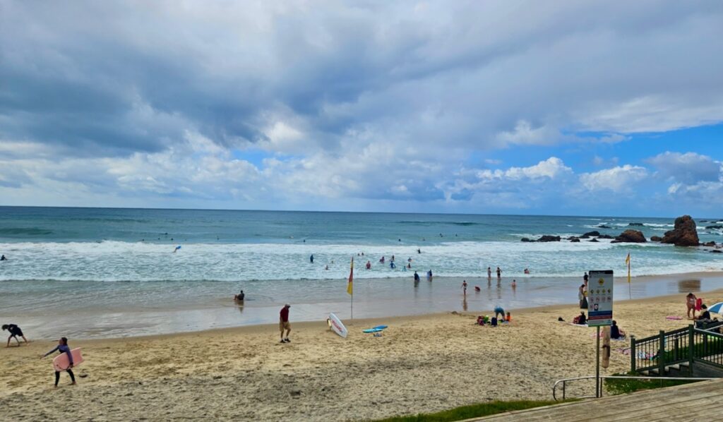 swimmers at Flynn's Beach, Port Macquarie