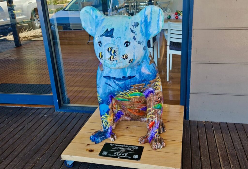 Marine themed Koala sculpture