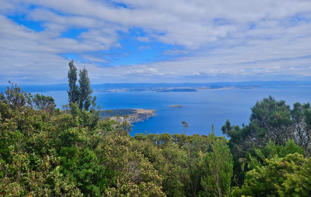 Maria Island hike view