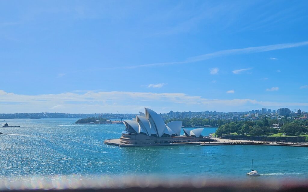 Sydney Opera House from the Harbour Bridge