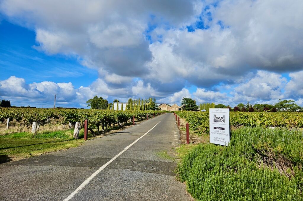 Wynns Coonawarra winery driveway