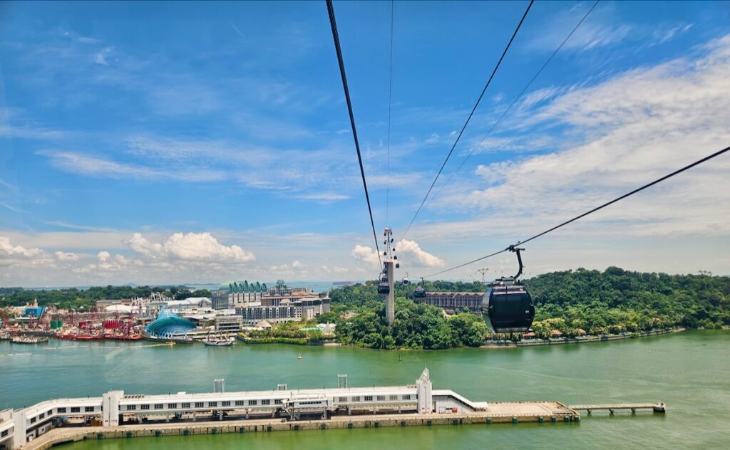 cable car to Sentosa Island