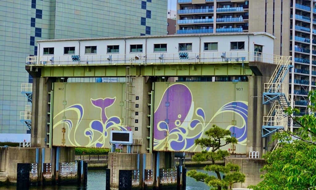 Shinagawa Whale, Street art Tokyo