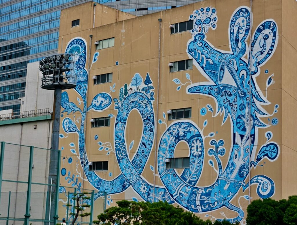 mural, street art, Shinagawa, Tokyo