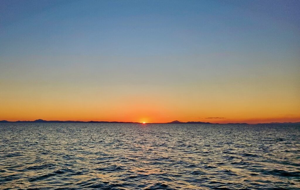 sunset on the water, Great Keppel Island