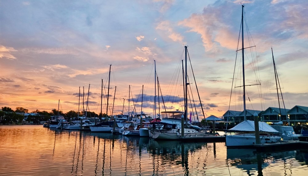Boats at Cullen Bay Marina