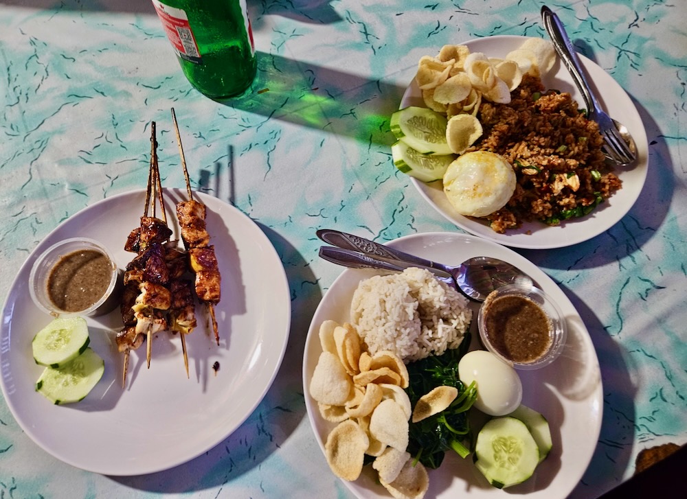 Menu Frite Indonesian dinner