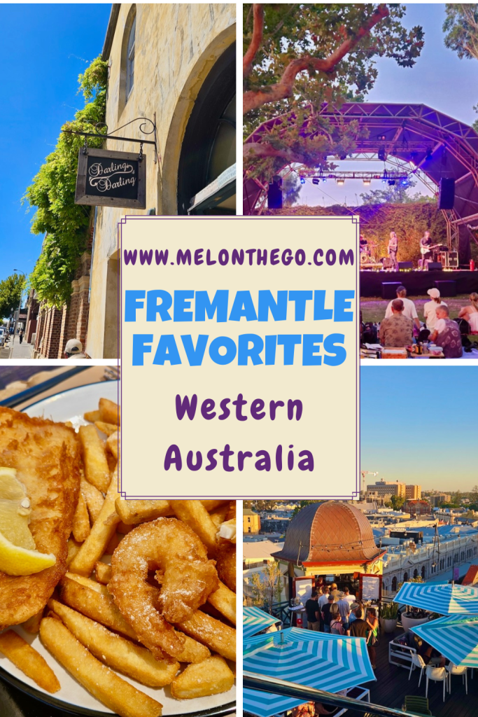 pin Fremantle favorites, food, nightlife