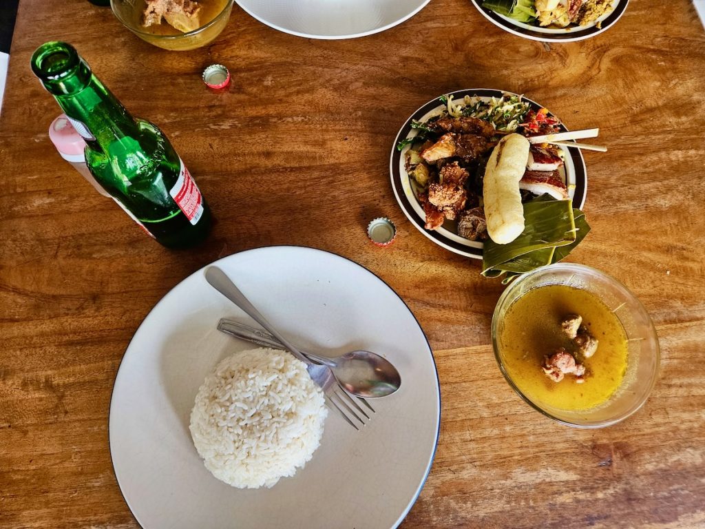 Babi Guling lunch, pork, Bali