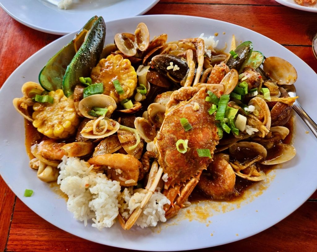 seafood plate, Warung Pan Bobby