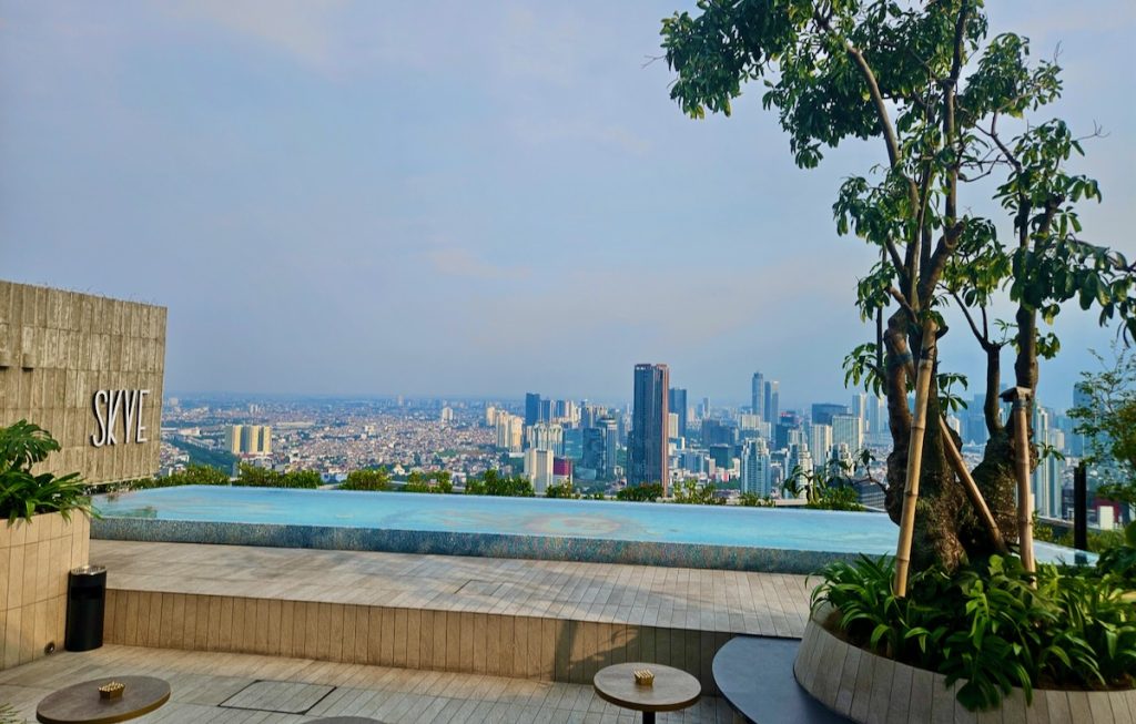 View from Jakarta's Skye Rooftop 